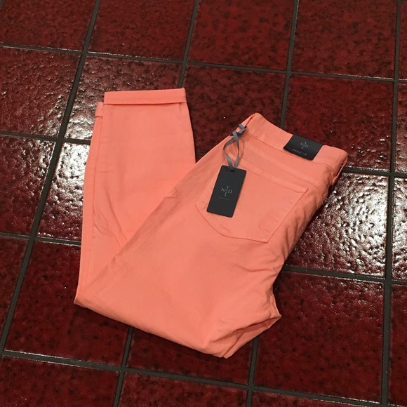 NYDJ neon melon original slimming fit jeans NWT! - Picture 3 of 3